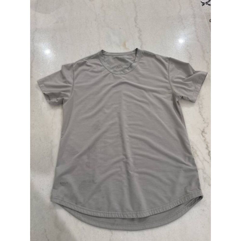 BYLT Men's Large Drop Cut Tee Gray Short Sleeve T-Shirt L (Flawed)